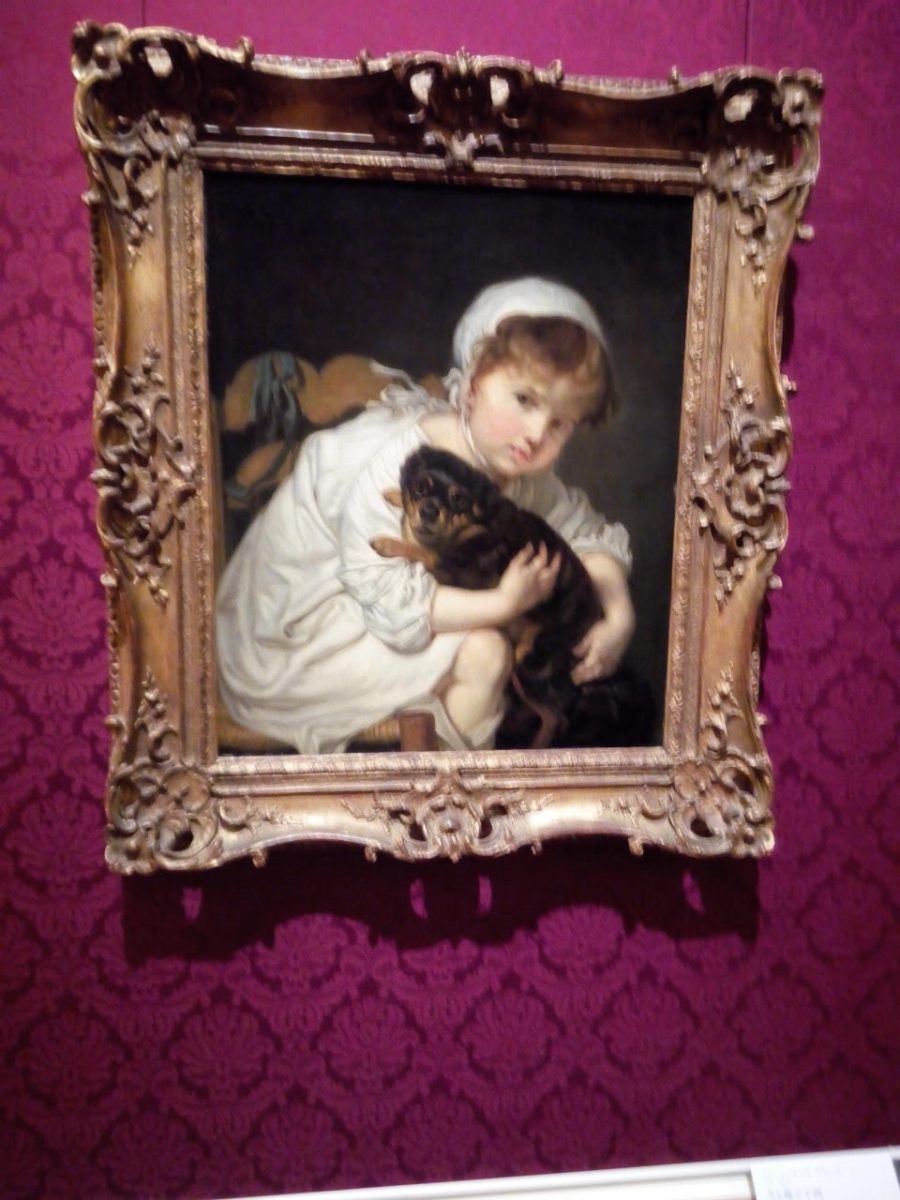 犬と遊ぶ子供 ジャン=バティスト・グルーズ 1767年頃
