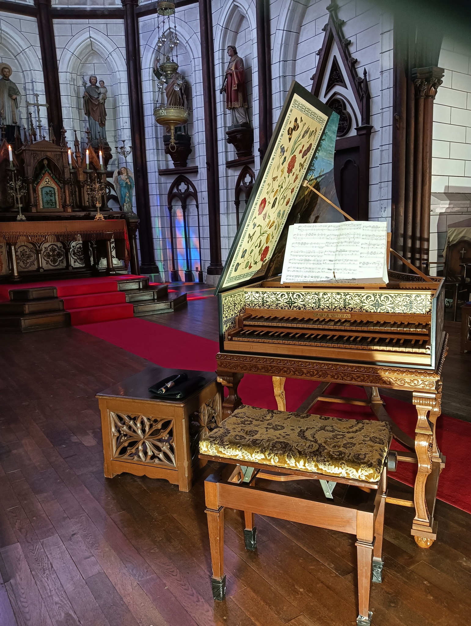 明治村・聖ザビエル天主堂に響くチェンバロの調べ 2026年3月22日