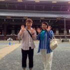 東本願寺でアニマル セラピー 清美さんと遭遇 21日